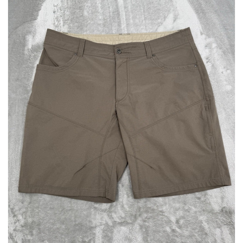 Kuhl Silencr Kargo Shorts Mens 40 Brown Lightweight Hiking Cargo Utility Stealth